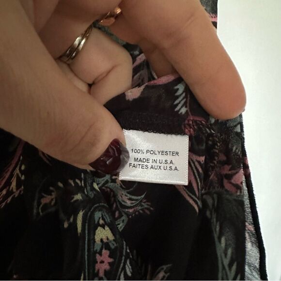 Misa Los Angeles Marin Dress In Enchanted Paisley Print Black - Picture 7 of 8